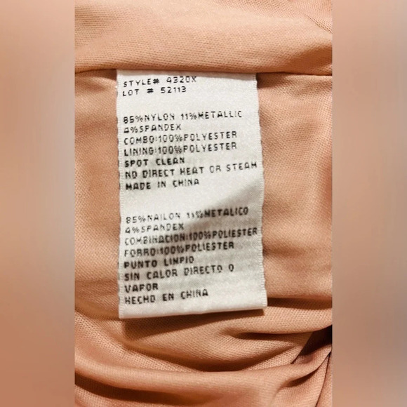 XSCAPE EMBELLISHED & EMBROIDERED GOWN IN BLUSH/ SILVER - Picture 7 of 12